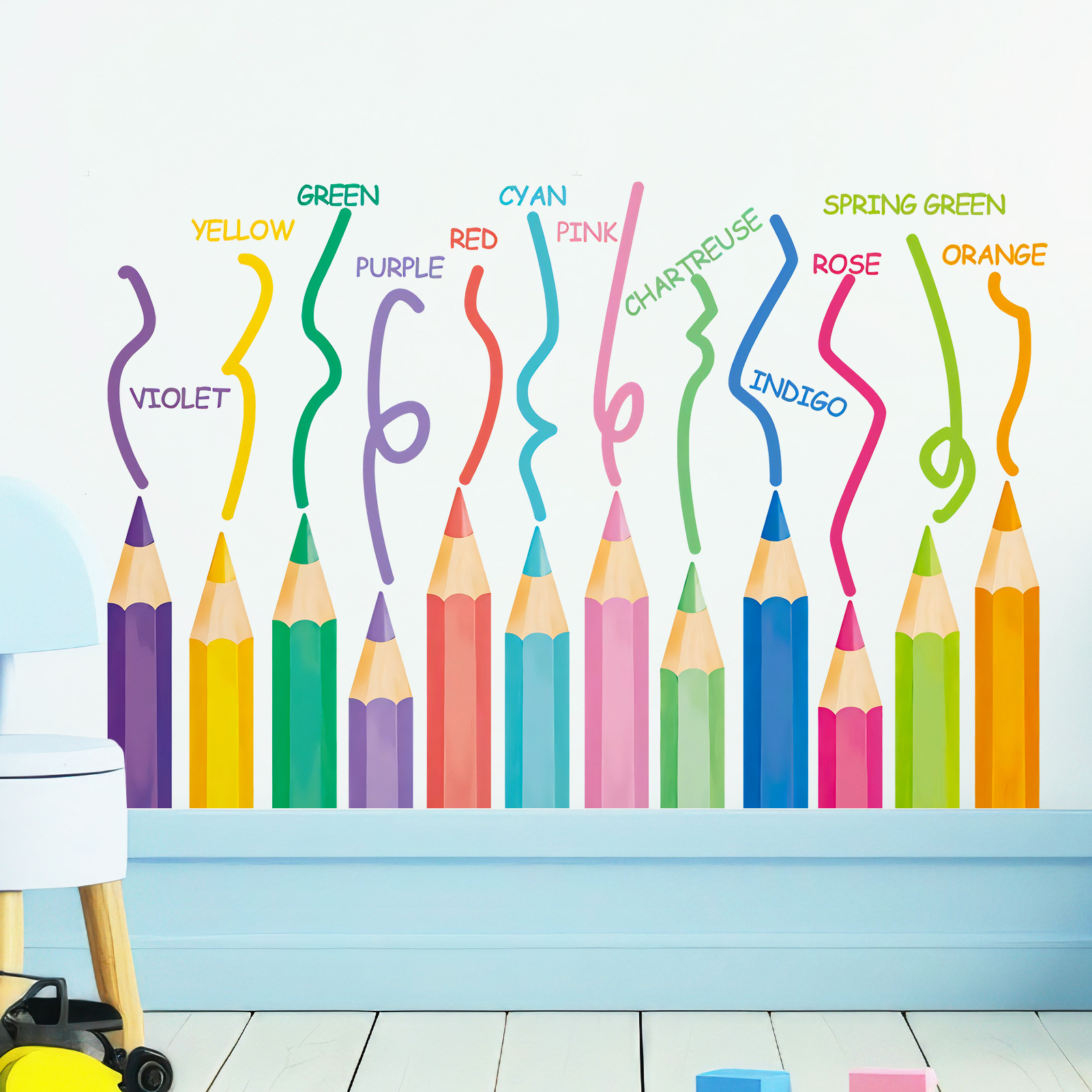 Kids Education Quotes In English - Back to School Wall Stickers Pencil