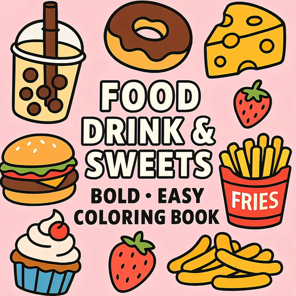 Cute Food Drink & Sweets Color - Kids Education Activities ulasan dan harga