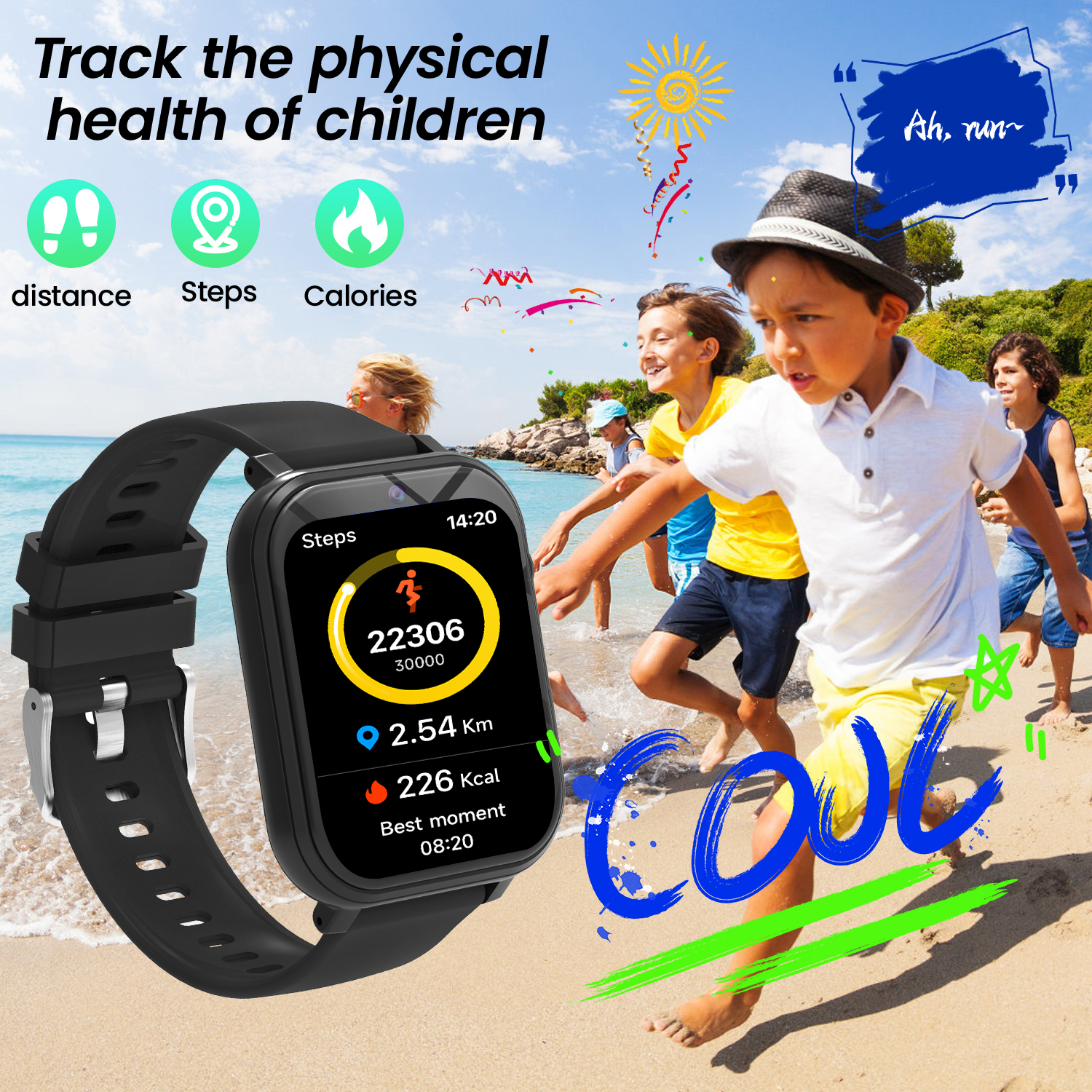 Kids Smart Watch with Camera f - Kids Education Steps ulasan dan harga