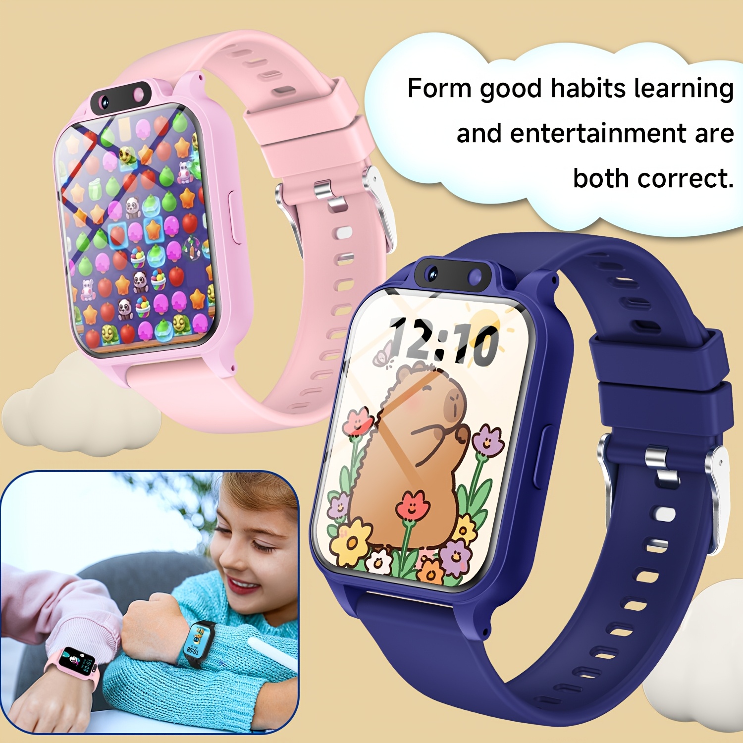 Youngsters's Smart Watch with  - Kids Education Steps ulasan dan harga