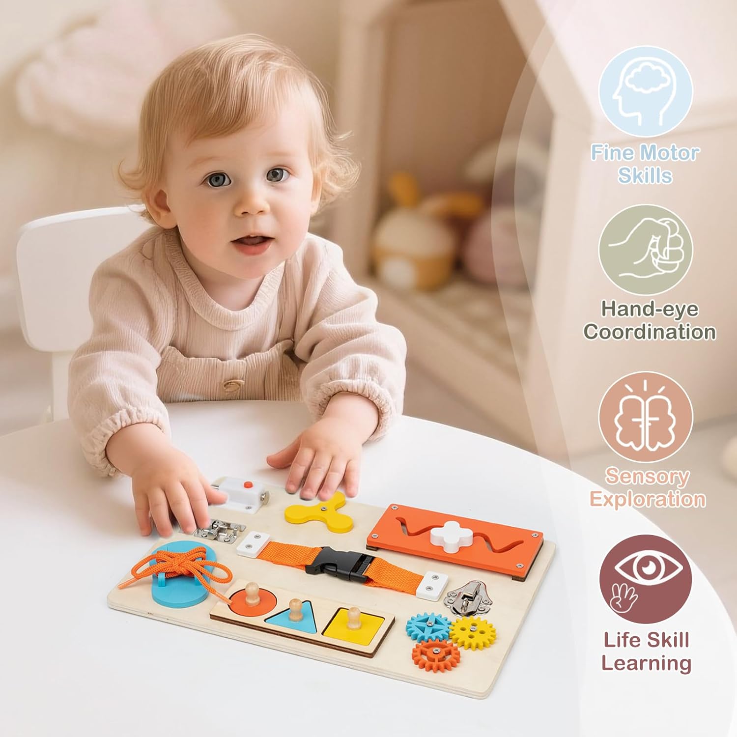 Montessori Busy Board for Todd - Kids Education Activities ulasan dan harga