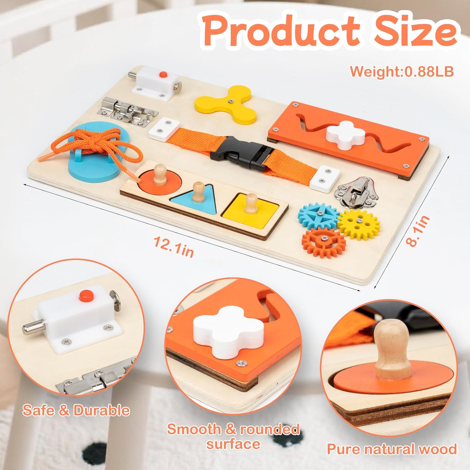 Montessori Busy Board for Todd - Kids Education Activities ulasan dan harga