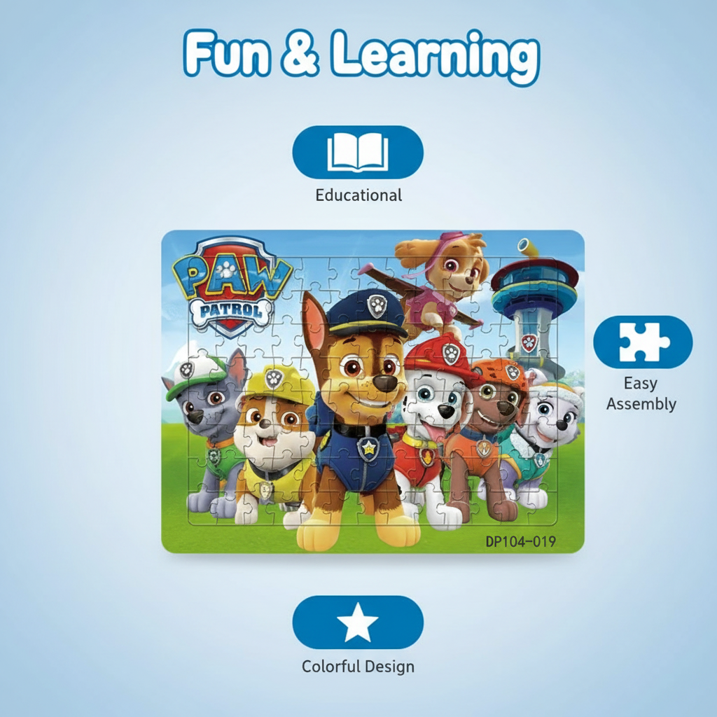 104 Pieces Paw Patrol Jigsaw P - Kids Education Learn Tv ulasan dan harga