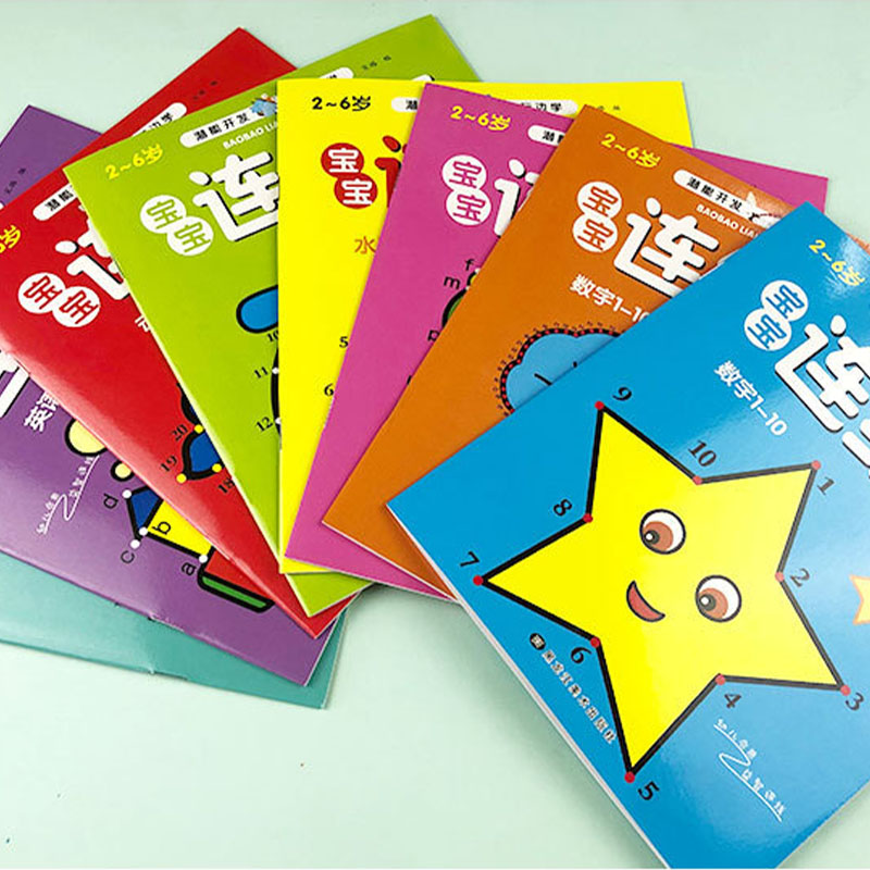 8Pcs Kids Connect the Dots Col - Kids Education Steps ulasan dan harga