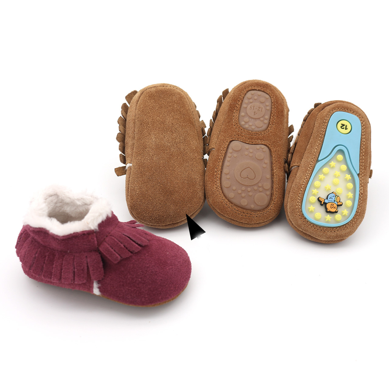 Baby Winter Leather Casual Cri - Kids Education Steps ulasan dan harga